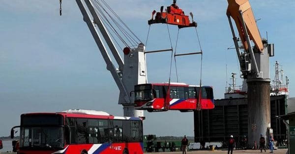 Autobuses eléctricos taiwaneses llegan a Paraguay